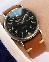 Thumbnail von IWC Portofino Automatic Vintage Portofino 34mm Automatic Automatik Military Black Dial 3513 3513