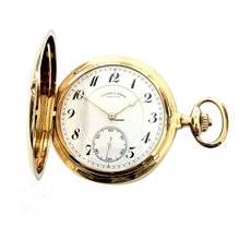 Thumbnail von A. Lange & Söhne pocket watch 1 A version manual winding 750/000 gold 53 mm 1928 Savonette