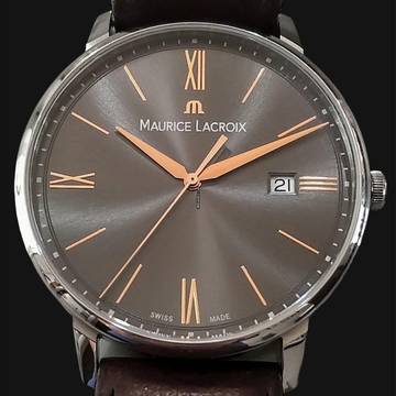 Maurice Lacroix Eliros 40mm Ref. El1118 Box&pap. Full Bracelet Leather NEW FULL SET