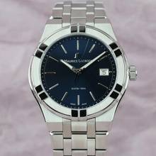Maurice Lacroix AIKON Quartz Blue Dial Stainless Unisex Watch NEW FULL SET