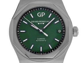 Thumbnail von Girard Perregaux Laureato Ref.81010-11-3153-1CM 2025 Full Set Ungetragen Laureato Green Dial
