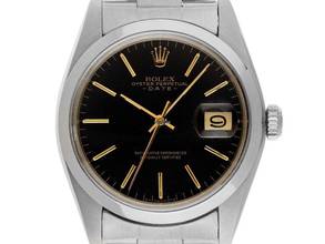 Thumbnail von Rolex Oyster Perpetual Date Ref.1500 1975 Box&Beschreibung sehr gut Vintage Oyster Perpetual Date open 6/9