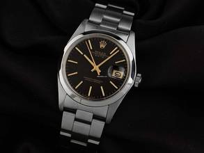Thumbnail von Rolex Oyster Perpetual Date Ref.1500 1975 Box&Beschreibung sehr gut Vintage Oyster Perpetual Date open 6/9