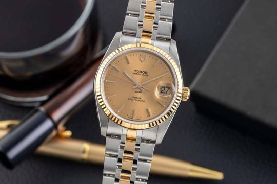  Tudor Prince Date Stahl / Gold Automatik Ref. 74033 Papiere 2022 