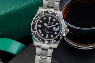 Rolex GMT-Master II Oyster stainless steel automatic men's watch Ref. 116710LN B&P 2008