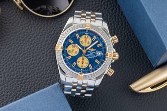 Thumbnail von Breitling Chronomat Evolution Chronograph Steel/Gold Automatic Ref B13356 Papers