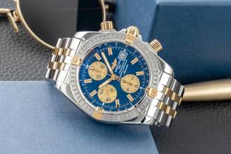Thumbnail von Breitling Chronomat Evolution Chronograph Steel/Gold Automatic Ref B13356 Papers