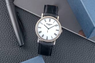 Thumbnail von Patek Philippe Calatrava 18k (0.750) white gold manual wind men's watch Ref. 3520/D