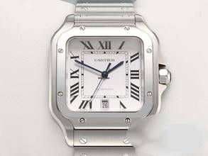 Thumbnail von Cartier Santos Grosses Modell Edelstahl Wssa0018 2020 Automatik Stahl Steel