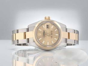 Thumbnail von Rolex Lady-Datejust 179163 Edelstahl Gelbgold 750 Automatik Stahl Stainless Steel 18kt Yellow Gold Damen Oyster-band Chronometer