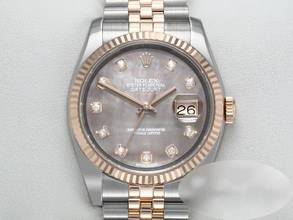  Rolex Datejust 36 36mm 116231 2016 Stahl Rosegold 750 Perlmutt Diamanten Automatik Stainless Steel 18kt Rose Gold Jubilé-band Chronometer Oyster 