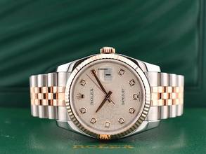 Thumbnail von Rolex Datejust 116231 Steel & Rose Gold With Jubilee Diamonds Dial - Full Set 36mm 2010