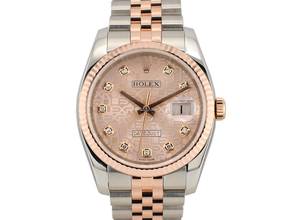 Thumbnail von Rolex Datejust Stainless Steel - Rose Gold Jubilee Diamond Dial
