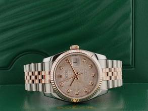 Thumbnail von Rolex Datejust Stainless Steel - Rose Gold Jubilee Diamond Dial