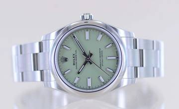Thumbnail von Rolex Oyster Perpetual Pistachio 31mm Oysterband 277200 New B+P