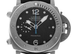Thumbnail von Panerai Luminor Submersible 1950 3 Days Automatic Flyback Titan Ref.PAM00614 Full Set wie Neu Vintage Luminor Submersible Titan Flyback