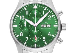 Thumbnail von IWC Fliegeruhr Chronograph Pilot´s Watch Ref.IW378006 2026 Full Set Ungetragen Pilot´s Watch Chronograph Green Dial