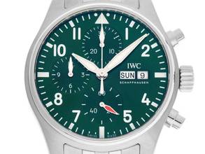 Thumbnail von IWC Fliegeruhr Chronograph Pilot´s Watch Chronograph Ref.IW388104 2026 Full Set Ungetragen Pilot´s Watch Chronograph Green Dial