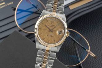 Thumbnail von Tudor Prince Date Day Oyster Prince Date Day Stahl / Gold Linen Dial Automatik Ref. 76213