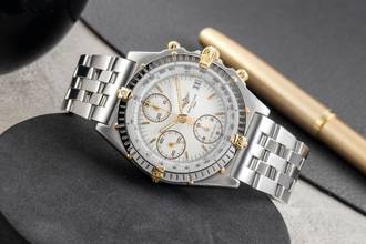 Thumbnail von Breitling Chronomat Chronograph Steel / Gold Automatic Men's Watch Ref. B13050.1