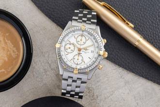 Thumbnail von Breitling Chronomat Chronograph Steel / Gold Automatic Men's Watch Ref. B13050.1