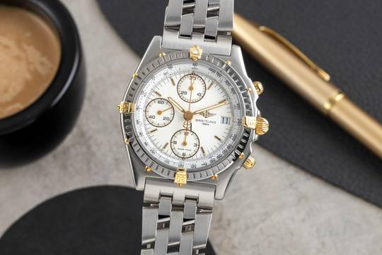  Breitling Chronomat Chronograph Stahl / Gold Automatik Herrenuhr Ref. B13050.1 