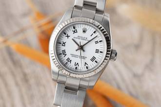 Thumbnail von Rolex Oyster Perpetual 26 Stahl / Weissgold Automatik Damenuhr Ref. 176234 M-Serie