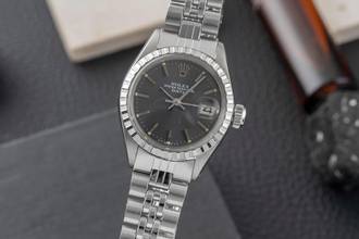 Rolex Oyster Perpetual Lady Date Steel Automatic Ladies' Watch 6924 Vintage
