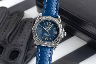 Breitling Callistino Steel Quartz Men's Watch Ref. A77346 Box & Papers 2003