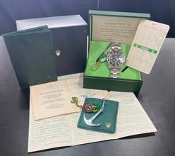  Rolex Submariner (No Date) 4 Liner Submariner Non-Serif Dial Full Set circa 1970 