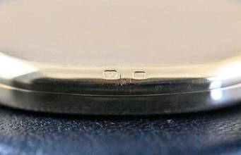 Thumbnail von Patek Philippe Ellipse d'Or 3738 | German Certificate 1993 | blue dial | yellow gold
