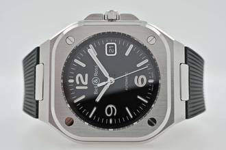  Bell & Ross BR 05 Black BR05A-BL-ST/SRB Rubber Strap 