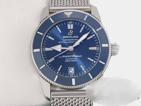  Breitling Superocean Heritage II 42 B20 42 Mm Ab2010 Edelstahl 2018 Automatik Stahl Steel Blue Dial 