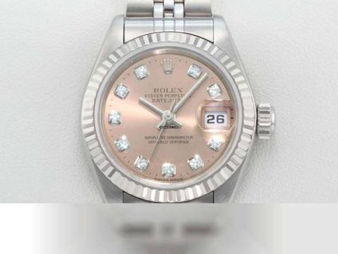 Rolex Lady-Datejust Stahl Weissgold 750 Diamanten Automatik Gold Damen Stainless Steel 18kt White Gold Jubilé-band Chronometer 