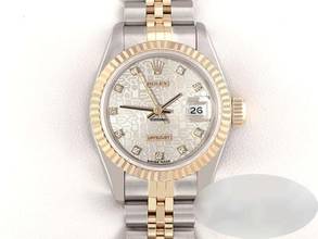 Rolex Lady-Datejust Edelstahl Gelbgold 750 Diamanten Automatik Gold Stahl Damen 