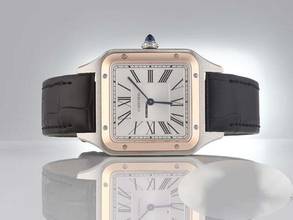 Thumbnail von Cartier Santos Dumont Lm Edelstahl Rosegold 750 W2sa0037 2025 Steel 18kt Rose Gold