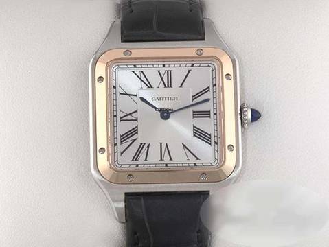  Cartier Santos Dumont Lm Edelstahl Rosegold 750 W2sa0037 2025 Steel 18kt Rose Gold 