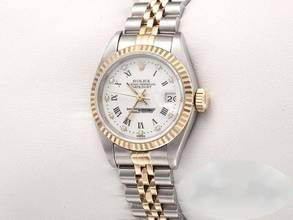 Thumbnail von Rolex Lady-Datejust Edelstahl Gelbgold 750 Diamanten Automatik Gold Stahl Stainless Steel 18kt Yellow Gold Jubilé-band Chronometer Oyster White Dial