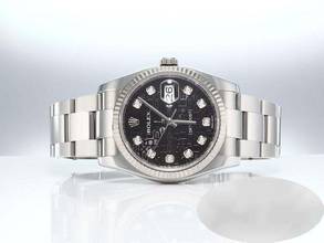 Thumbnail von Rolex Datejust 36 36mm 116234 2010 Stahl Weissgold 750 Diamanten Automatik Stainless Steel 18kt White Gold Oyster-band Chronometer Black Dial