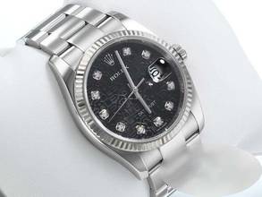 Thumbnail von Rolex Datejust 36 36mm 116234 2010 Stahl Weissgold 750 Diamanten Automatik Stainless Steel 18kt White Gold Oyster-band Chronometer Black Dial