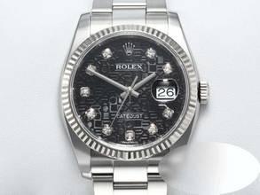 Thumbnail von Rolex Datejust 36 36mm 116234 2010 Stahl Weissgold 750 Diamanten Automatik Stainless Steel 18kt White Gold Oyster-band Chronometer Black Dial