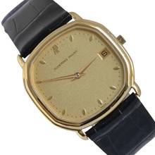 Audemars Piguet Octagonal classic date champagne dial quartz yellow gold 18KT 