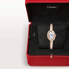 Thumbnail von Cartier Baignoire 1920 'Mini' WGBA0081 Silver Dial - 18K Rose gold Unworn/New Condition Full Set 2-2026 SIZE 16