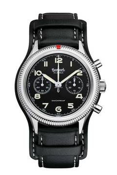 Hanhart Pioneer 417 ES Chronograph Handaufzug Kalbsleder mit Unterband H701.210-7010