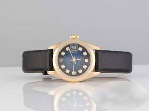 Thumbnail von Rolex Lady-Datejust Gelbgold 750 Diamanten Automatik Lederband 18kt Yellow Gold Damenuhr Chronometer Oyster