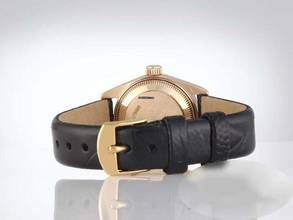 Thumbnail von Rolex Lady-Datejust Gelbgold 750 Diamanten Automatik Lederband 18kt Yellow Gold Damenuhr Chronometer Oyster