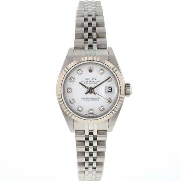  Rolex Lady-Datejust 26 Lady Jubilee White Diamond Dial 