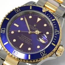 Thumbnail von Rolex Submariner Date Purple Dial Ref.16613 B+P mint condition