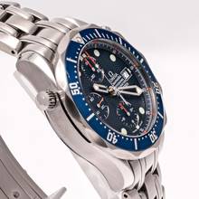 Thumbnail von Omega Seamaster Diver 300 M Chronograph 41 – 2599.80.00– good Condition – 06/2003 Full Set
