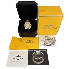 Thumbnail von Breitling Chronomat D13048 Chronograph champagne dial Full Set